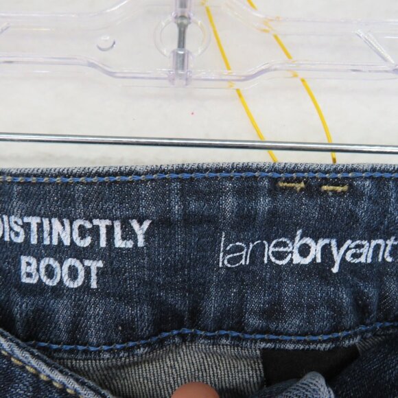Lane Bryant Jeans Womens Size 26 Average Blue Dark Wash Denim Distinctly Boot - Picture 4 of 10